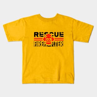 T-SHIRT FIREFIGHTER RESCUE Kids T-Shirt
